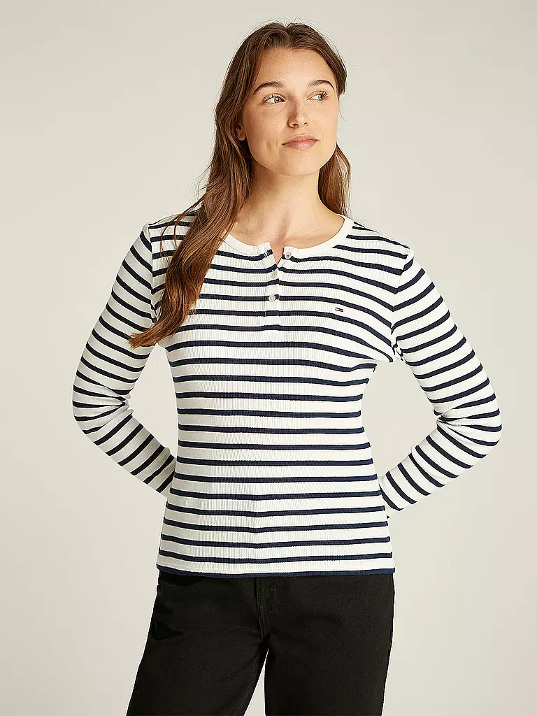 TOMMY JEANS | T-shirt à manches longues | dunkelblau