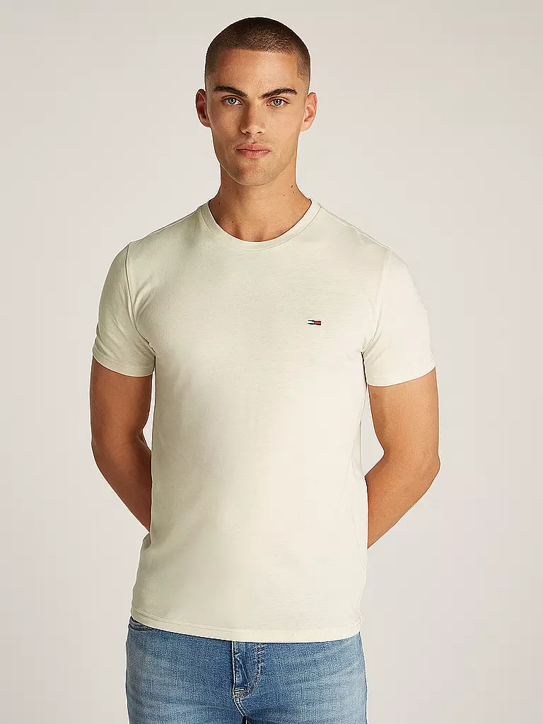 TOMMY JEANS | T-shirt Coupe Slim | creme