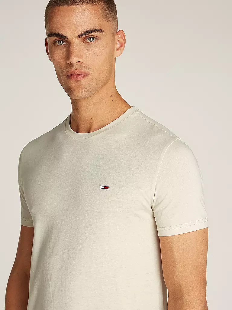 TOMMY JEANS | T-shirt Coupe Slim | creme