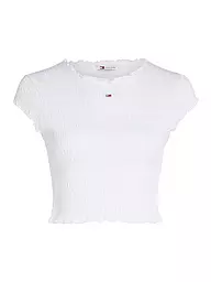 TOMMY JEANS | T-Shirt Cropped Fit  | Blanc