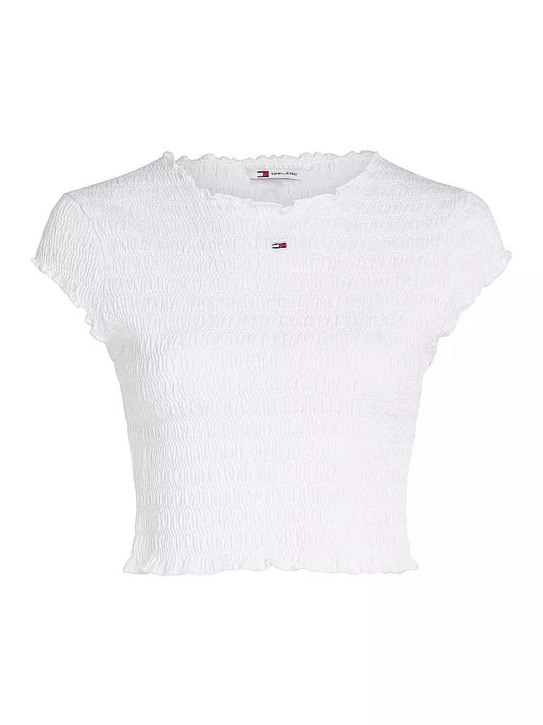 TOMMY JEANS | T-Shirt Cropped Fit  | Blanc