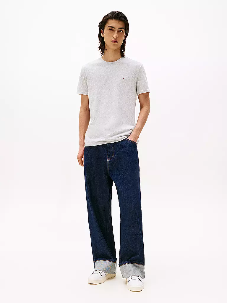 TOMMY JEANS | T-shirt slim fit | hellgrau