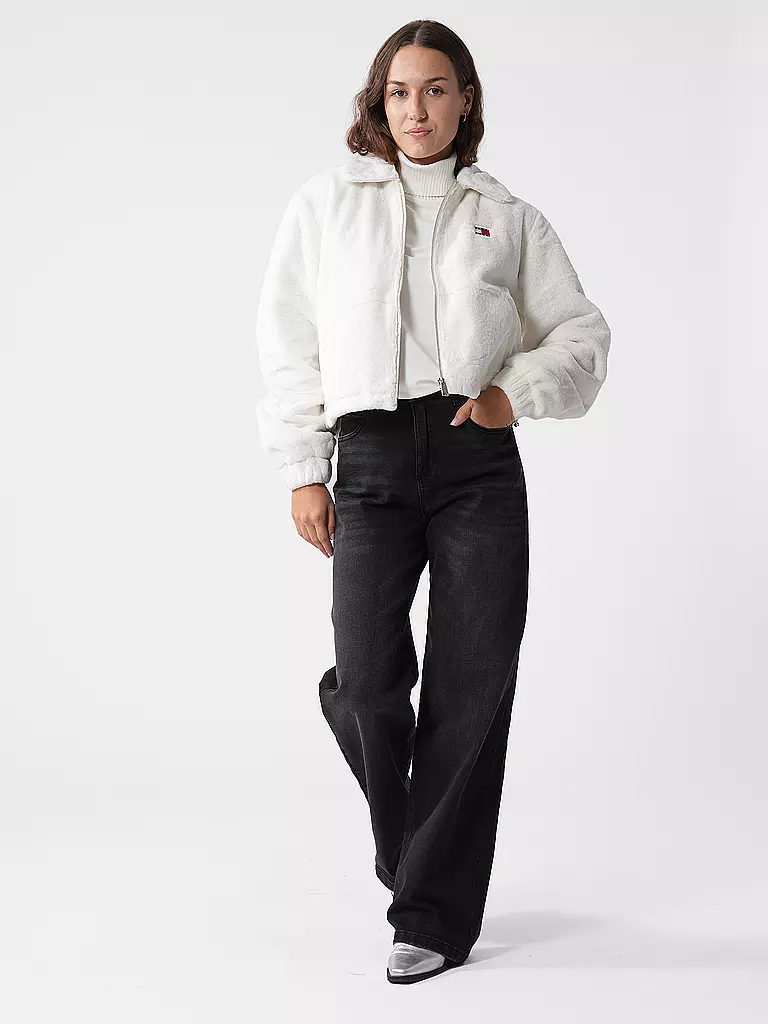 TOMMY JEANS | Veste aspect fourrure | weiss