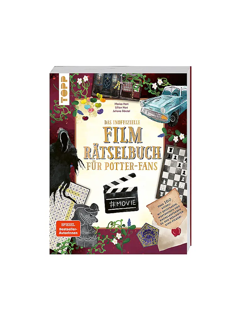 TOPP / FRECH VERLAG | Livre - Le livre d'énigmes cinématographiques non officiel pour les fans de Potter. Plus de 100 énigmes, quiz et casse-têtes sur les succès du cinéma Hart, Marisa Hart, Lillian | Multicolore