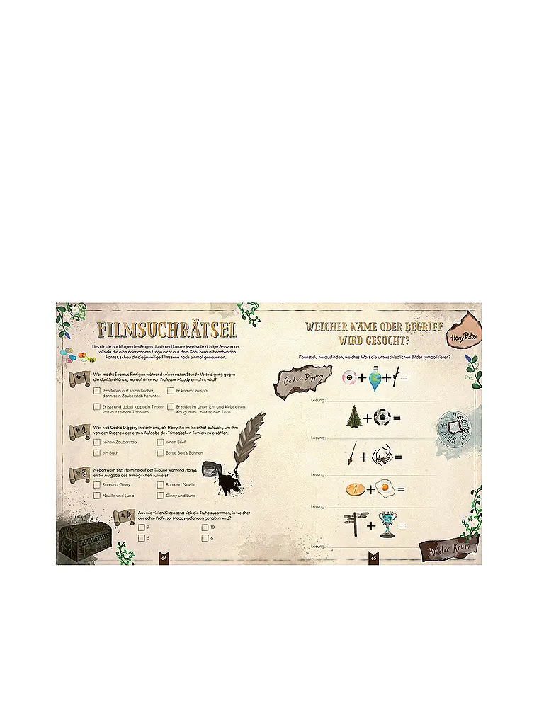 TOPP / FRECH VERLAG | Livre - Le livre d'énigmes cinématographiques non officiel pour les fans de Potter. Plus de 100 énigmes, quiz et casse-têtes sur les succès du cinéma Hart, Marisa Hart, Lillian | Multicolore