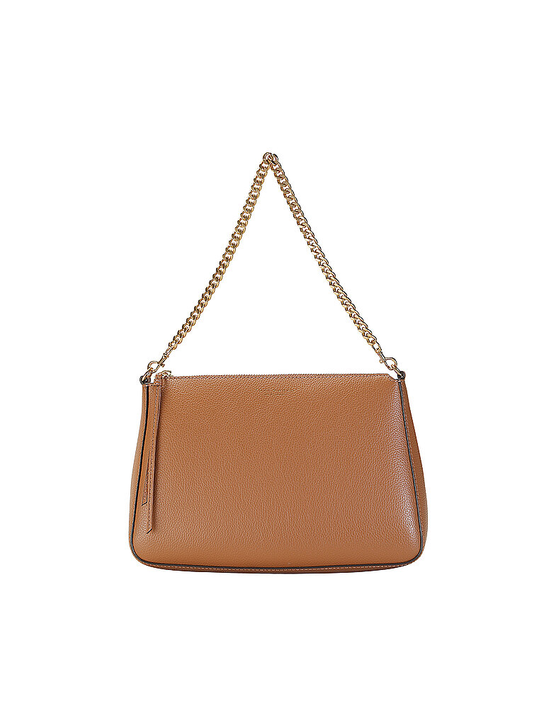 Sac en cuir - Sac bandoulière PERRY marron clair
