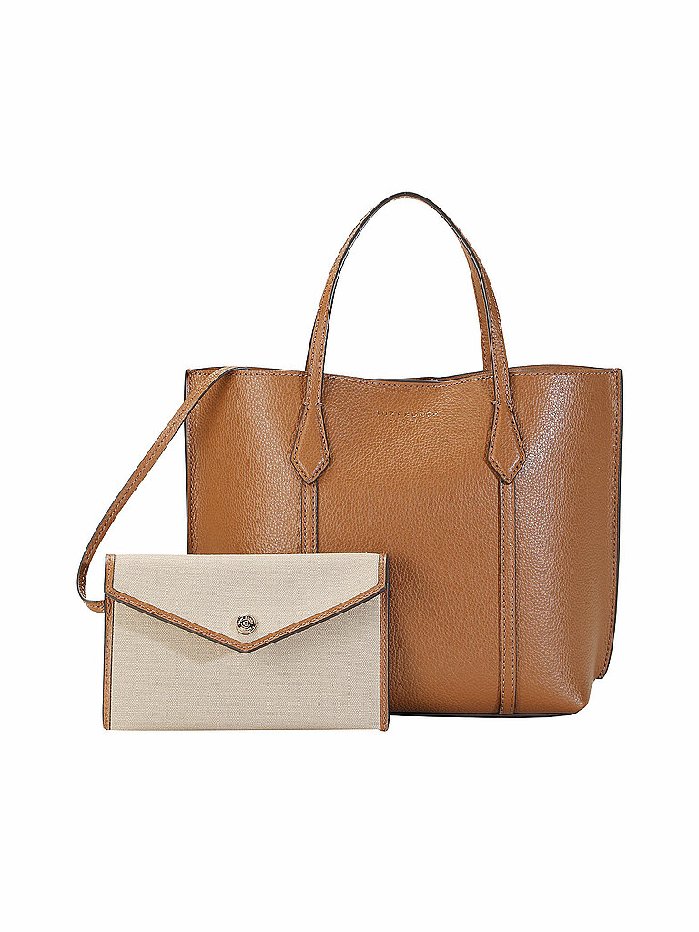 Sac en cuir - Shopper PERRY SMALL TOTE marron
