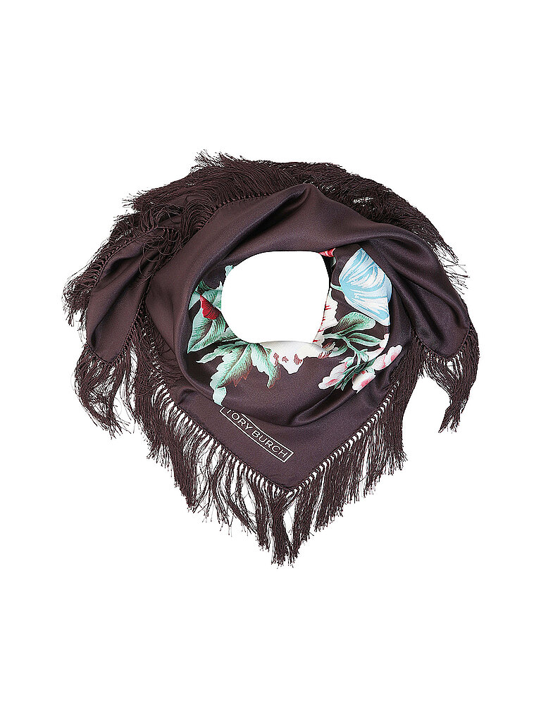 Nom du produit : Foulard en soie CHAIR noir