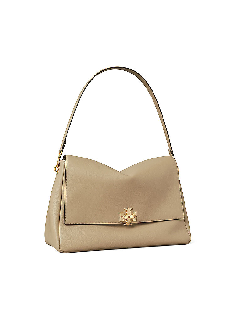 Sac en cuir - Sac bandoulière CHARLIE Large beige