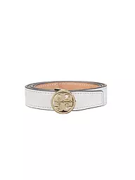 TORY BURCH | Ceinture réversible en cuir MILLER | Crème