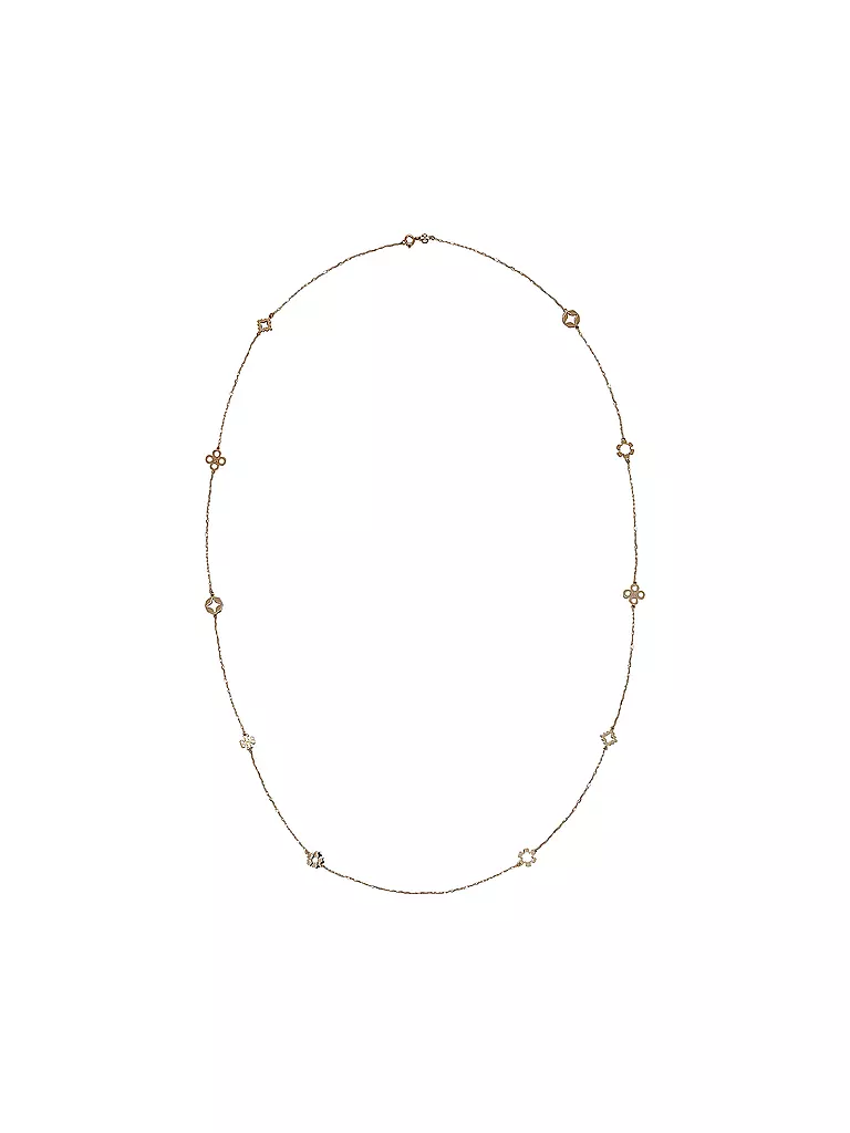 TORY BURCH | Collier KIRA CLOVER LONG NECKLACE | gold