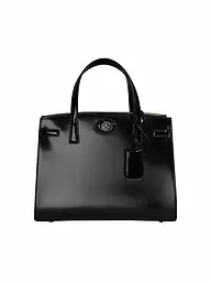 TORY BURCH | Ledertasche - Henkeltasche ROBINSON SPAZZOLATO  Small | Noir