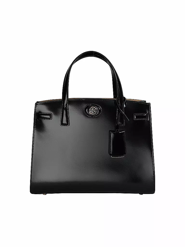 TORY BURCH | Ledertasche - Henkeltasche ROBINSON SPAZZOLATO  Small | Noir