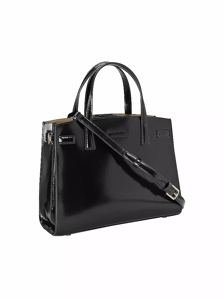 TORY BURCH | Ledertasche - Henkeltasche ROBINSON SPAZZOLATO  Small | Noir