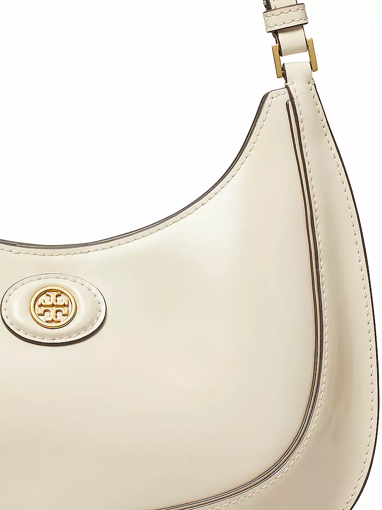 TORY BURCH | Ledertasche - Henkeltasche ROBINSON SPAZZOLATO | Beige