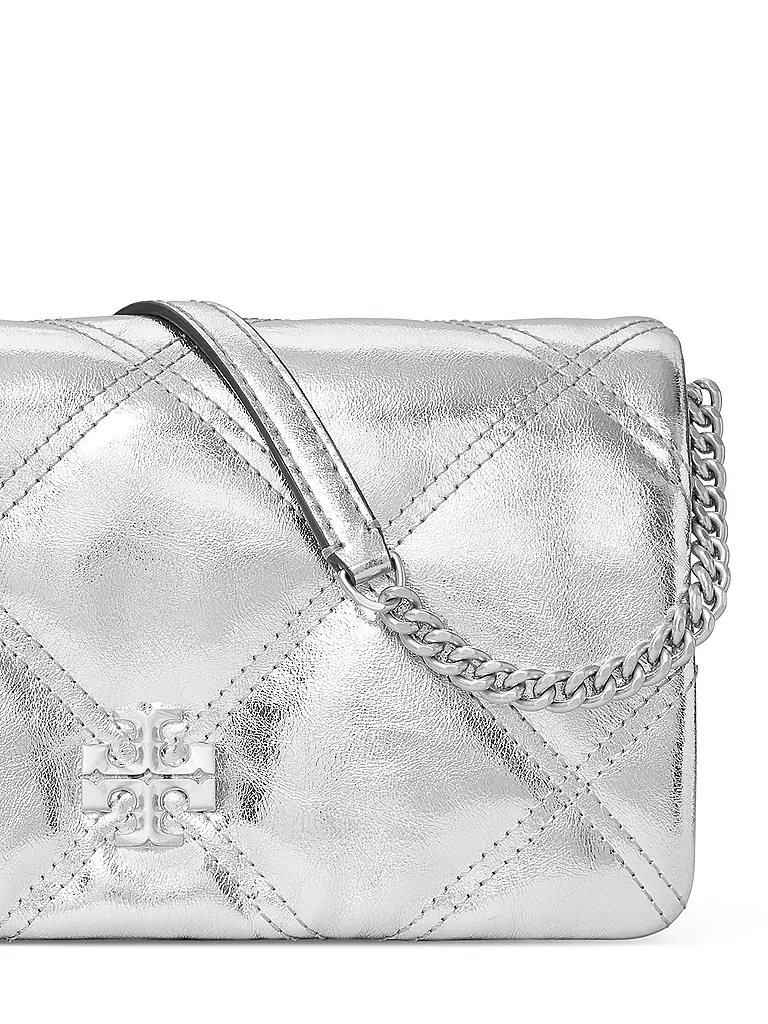 TORY BURCH | Ledertasche - Mini Bag KIRA  | Argent