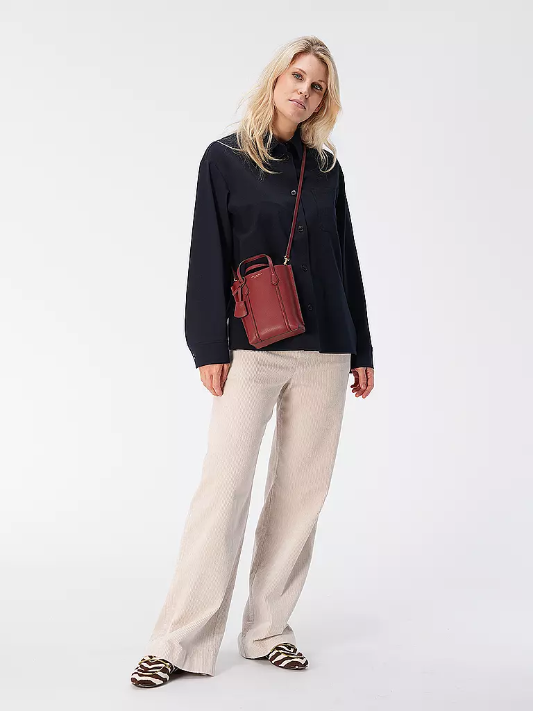 TORY BURCH | Ledertasche - Mini Bag PERRY MINI TOTE | Rouge foncé