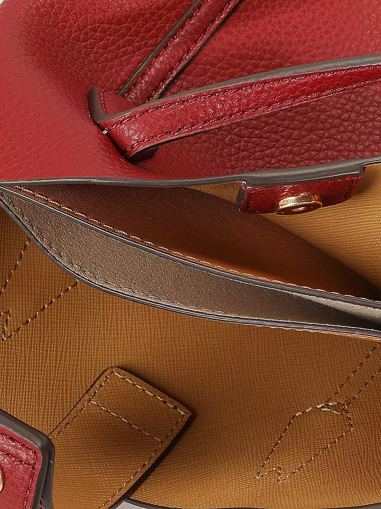 TORY BURCH | Ledertasche - Mini Bag PERRY MINI TOTE | Rouge foncé