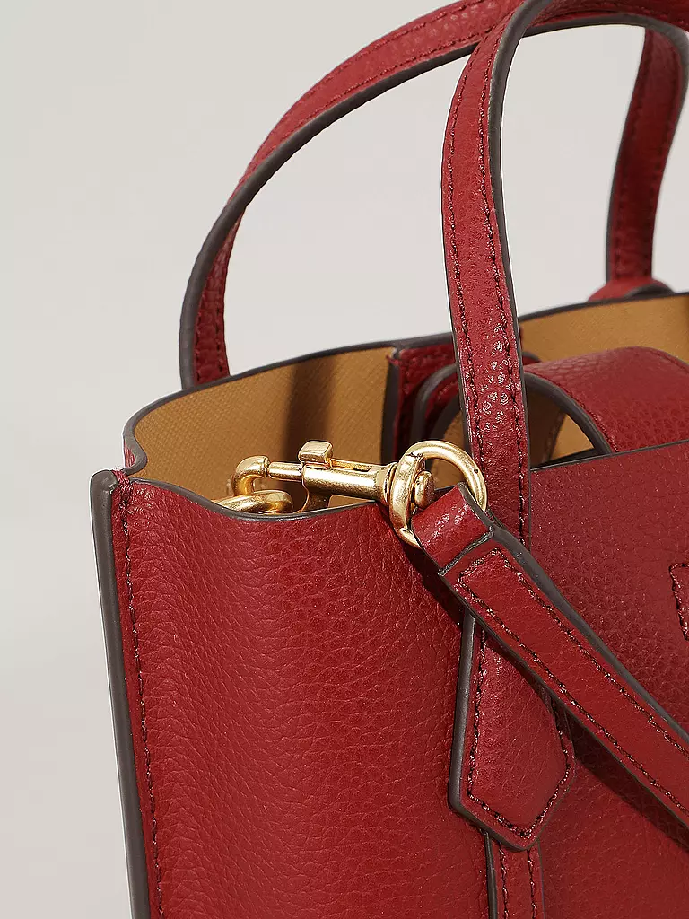 TORY BURCH | Ledertasche - Mini Bag PERRY MINI TOTE | Rouge foncé