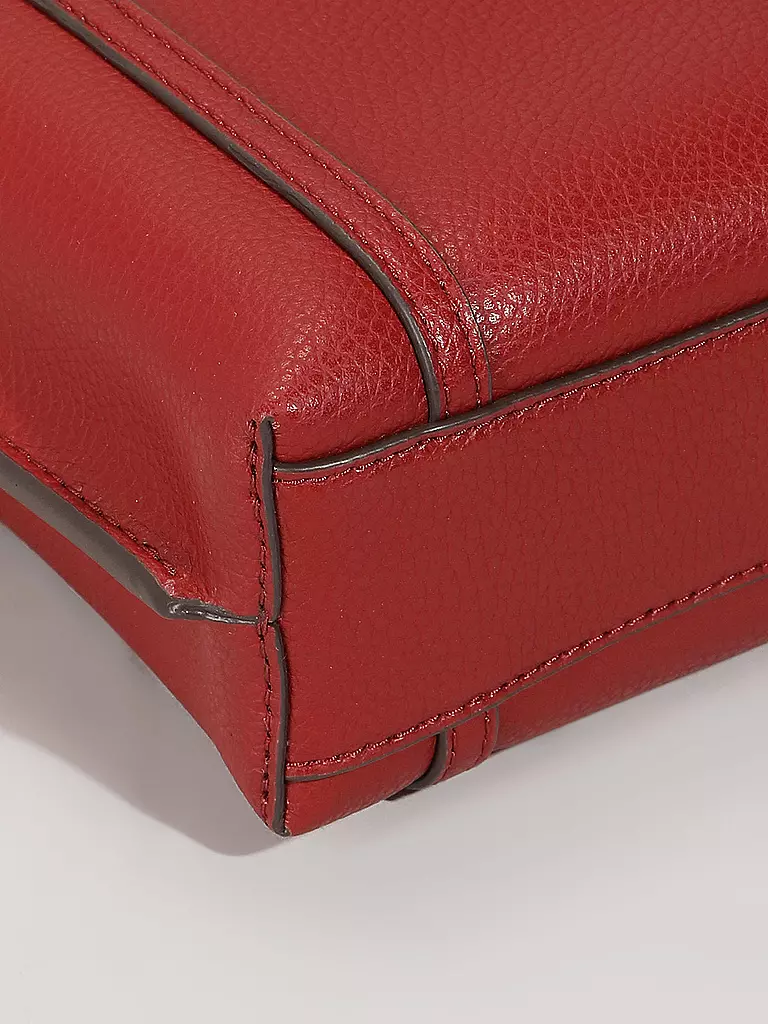 TORY BURCH | Ledertasche - Mini Bag PERRY MINI TOTE | Rouge foncé
