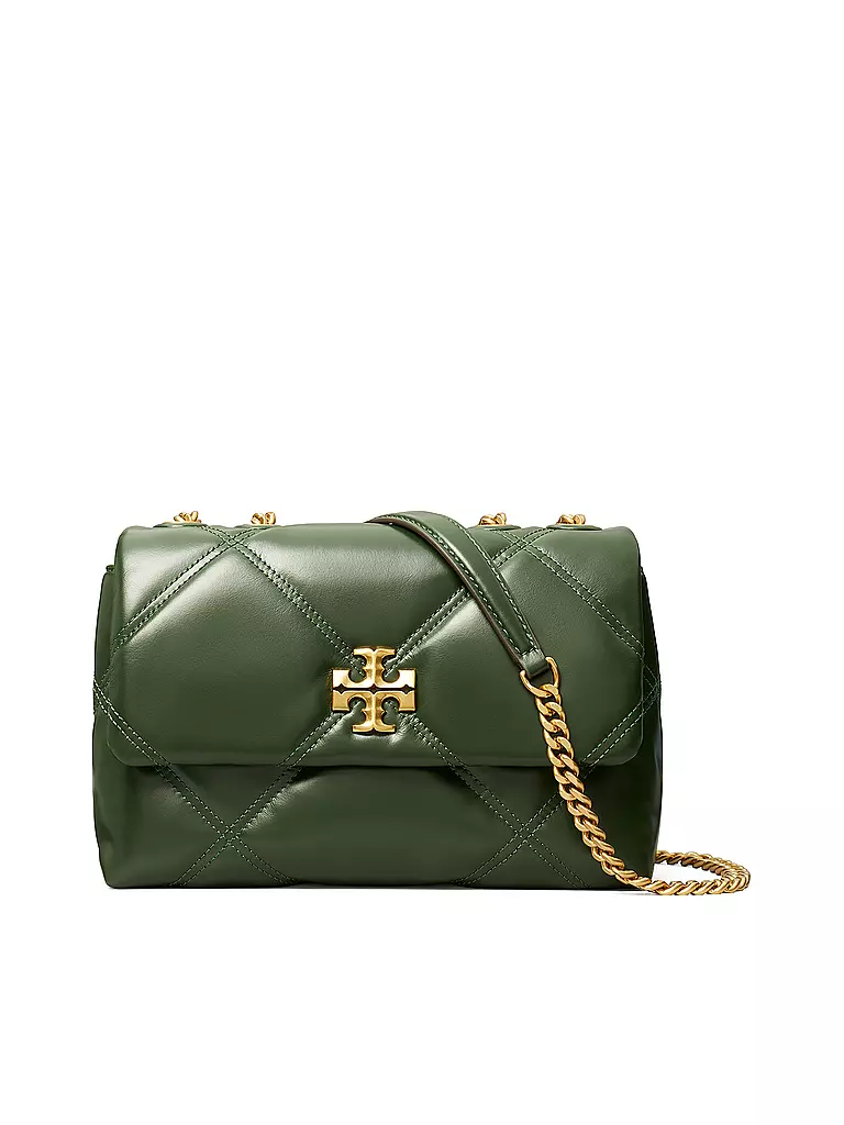 TORY BURCH | Ledertasche - Umhängetasche KIRA DIAMOND Small | Vert