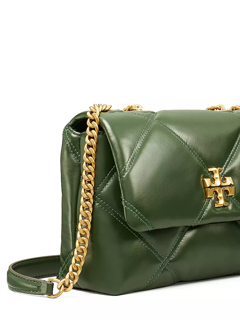 TORY BURCH | Ledertasche - Umhängetasche KIRA DIAMOND Small | Vert