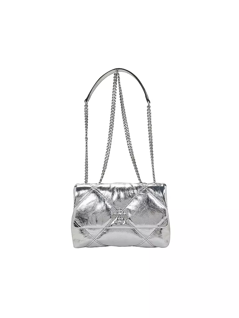 TORY BURCH | Ledertasche - Umhängetasche KIRA Small | Argent