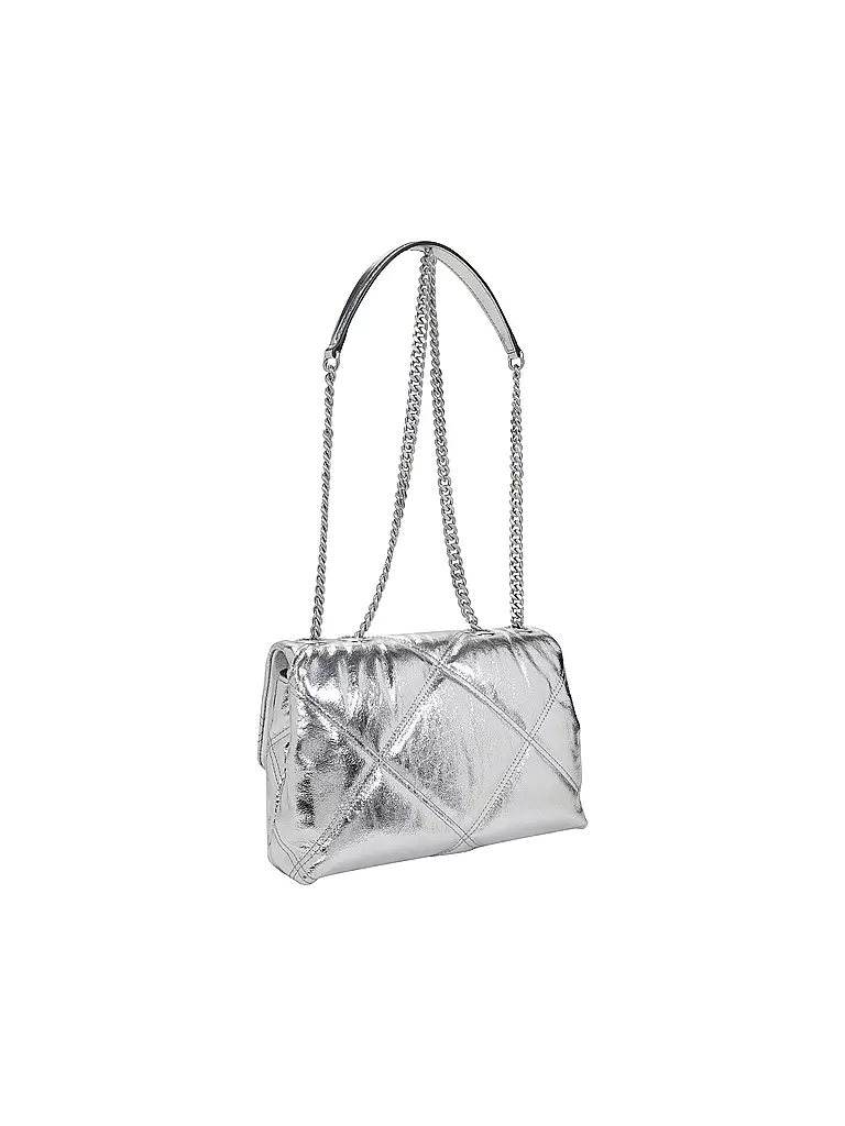 TORY BURCH | Ledertasche - Umhängetasche KIRA Small | Argent