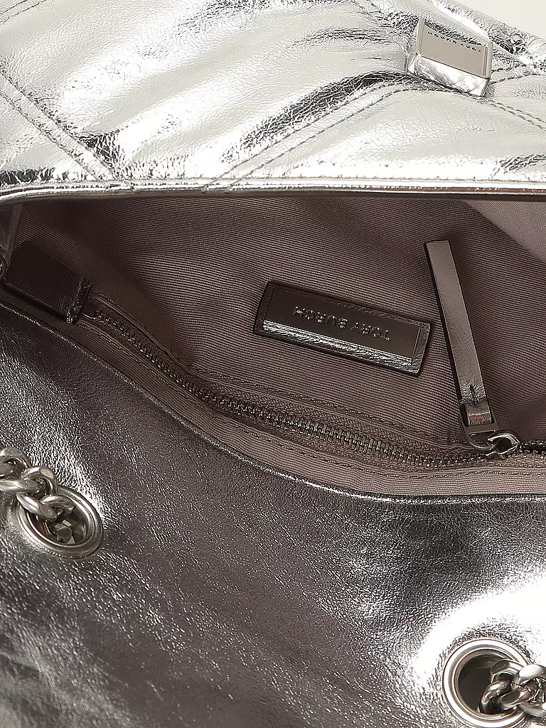 TORY BURCH | Ledertasche - Umhängetasche KIRA Small | Argent