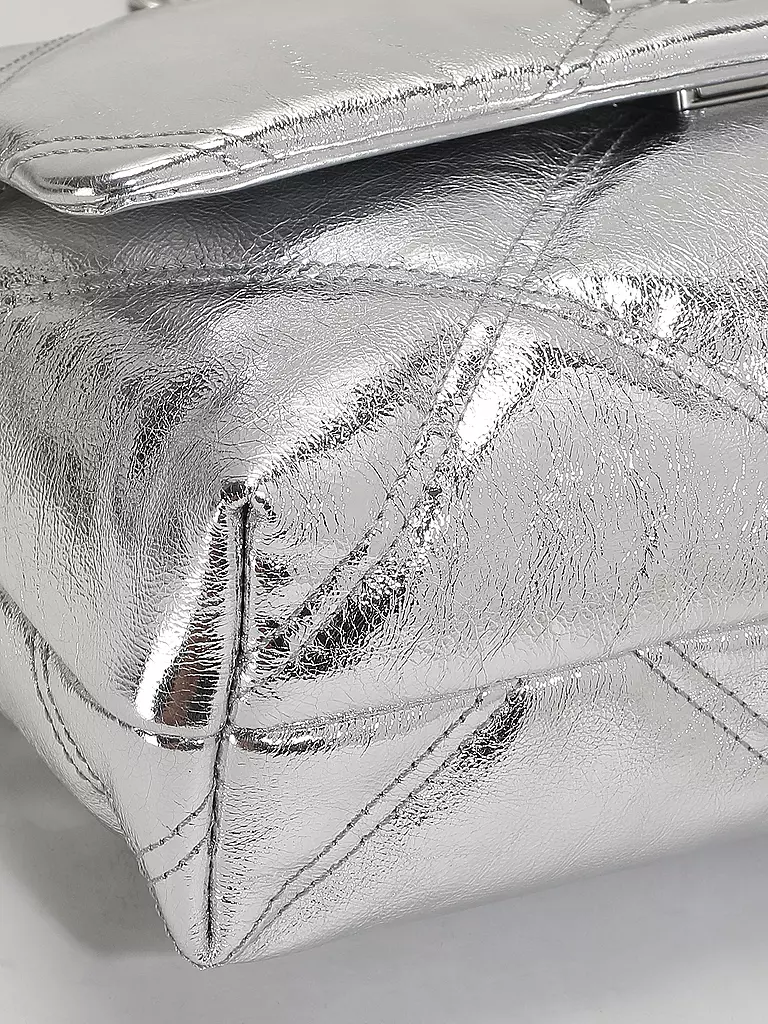 TORY BURCH | Ledertasche - Umhängetasche KIRA Small | Argent