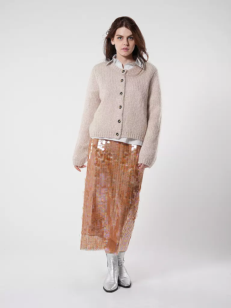 TORY BURCH | Midi-jupe SEQUINS | kupfer