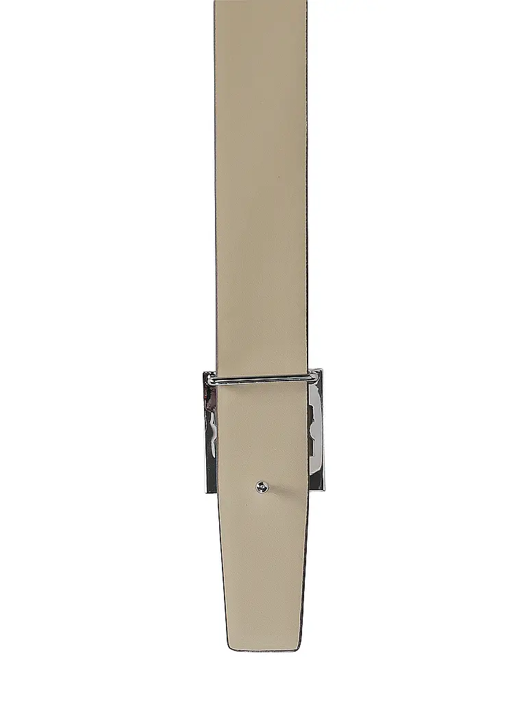 TORY BURCH | Nom du produit: Ceinture en cuir SQUARE LOGO | Blanc