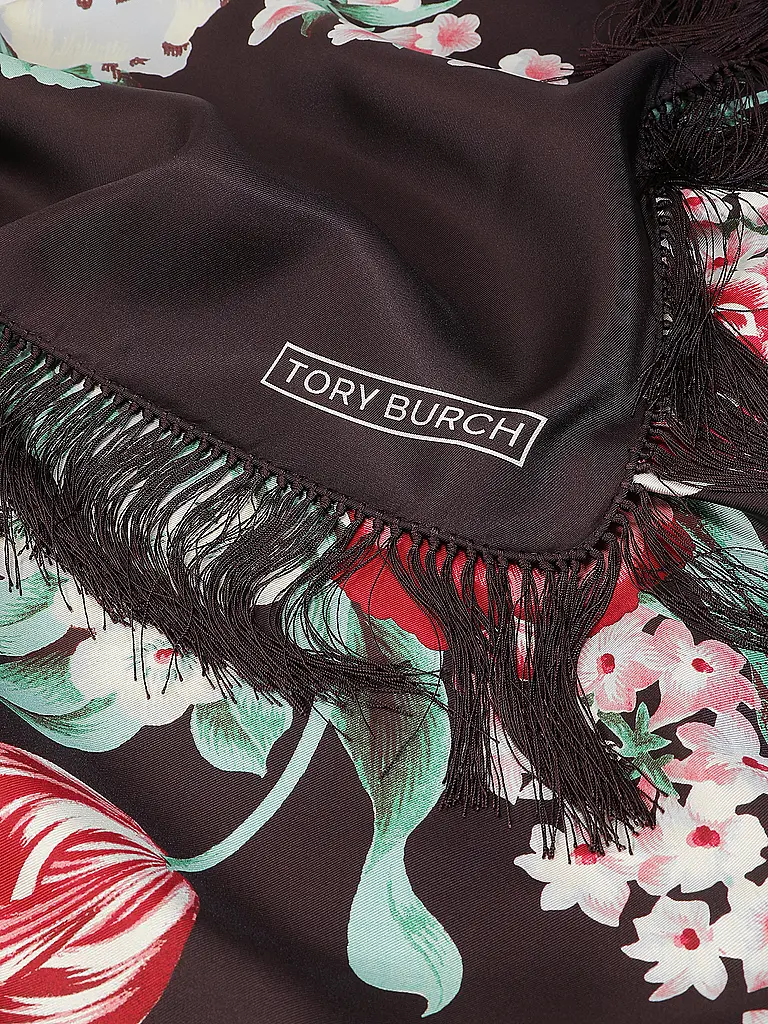TORY BURCH | Nom du produit : Foulard en soie CHAIR
Marque : TORY BURCH
Couleur : noir
Catégories : Mode,Femme

Matière : Soie
Motif : Imprimé
Style : Glamour | Noir