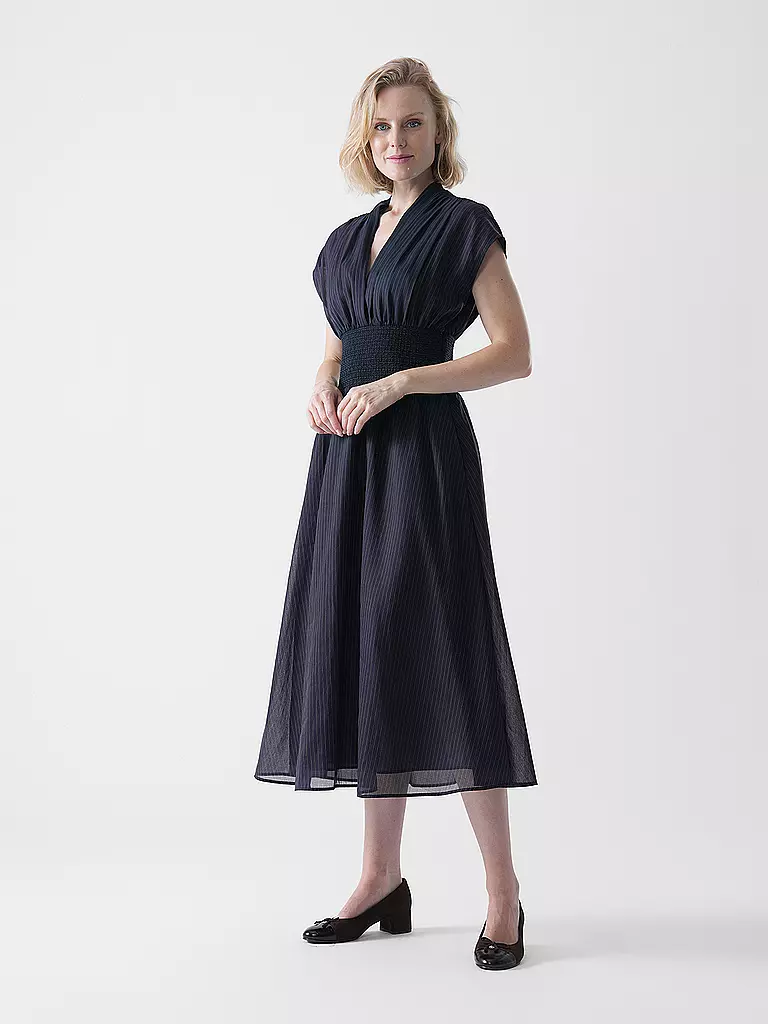 TORY BURCH | Robe midi | dunkelblau