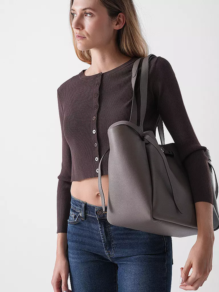 TORY BURCH | Sac en cuir - Cabas ROMY | grau