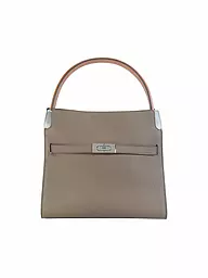 TORY BURCH | Sac en cuir - Sac à main LEE SMALL DOUBLE BAG | Gris