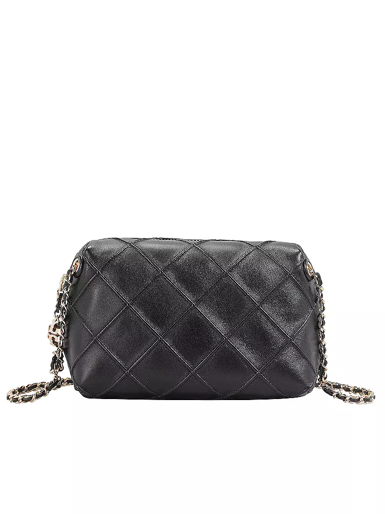 TORY BURCH | Sac en cuir - Sac bandoulière FLEMING Small | schwarz