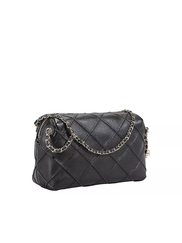 TORY BURCH | Sac en cuir - Sac bandoulière FLEMING Small | schwarz