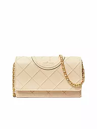 TORY BURCH | Sac en cuir - Sac bandoulière FLEMING SOFT CHAIN WALLET | Crème