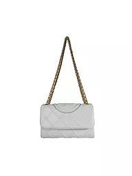 TORY BURCH | Sac en cuir - Sac bandoulière FLEMING SOFT small | Gris clair