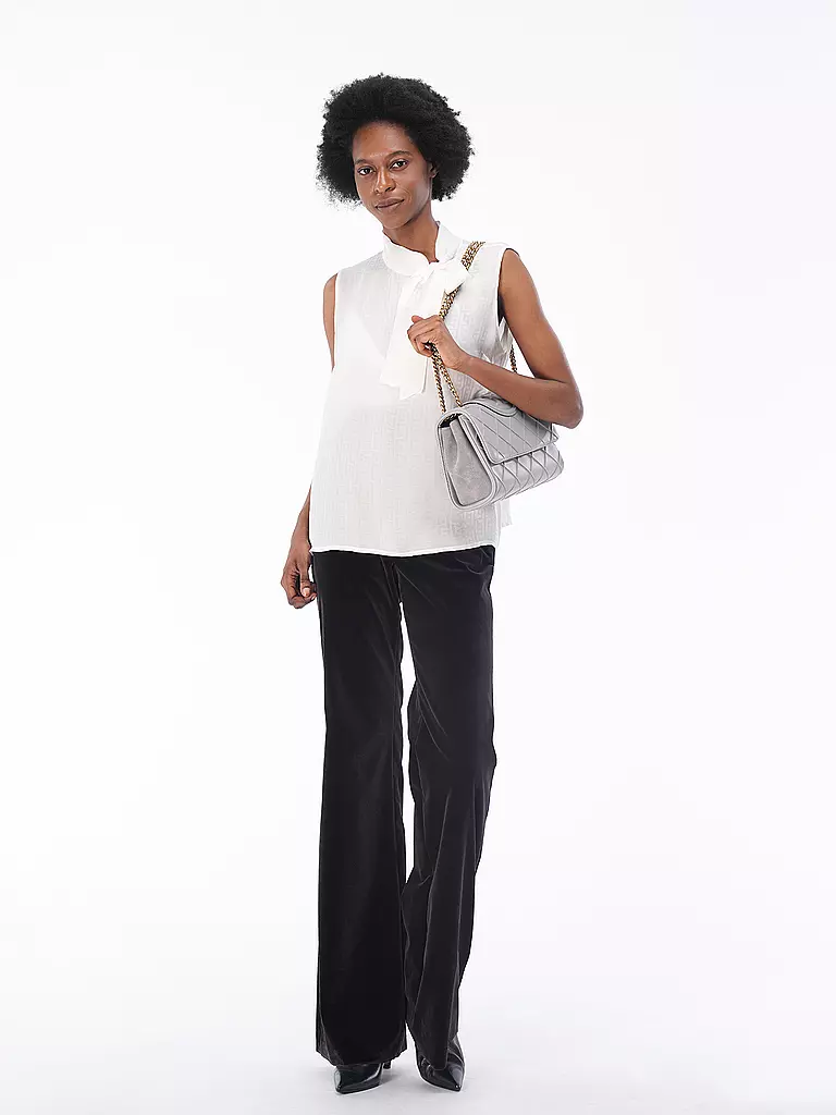 TORY BURCH | Sac en cuir - Sac bandoulière FLEMING SOFT | hellgrau