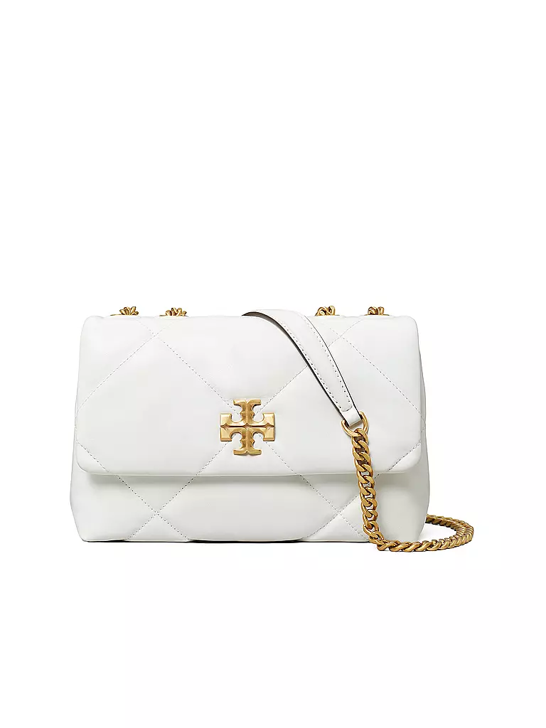 TORY BURCH | Sac en cuir - Sac bandoulière KIRA DIAMOND | weiss