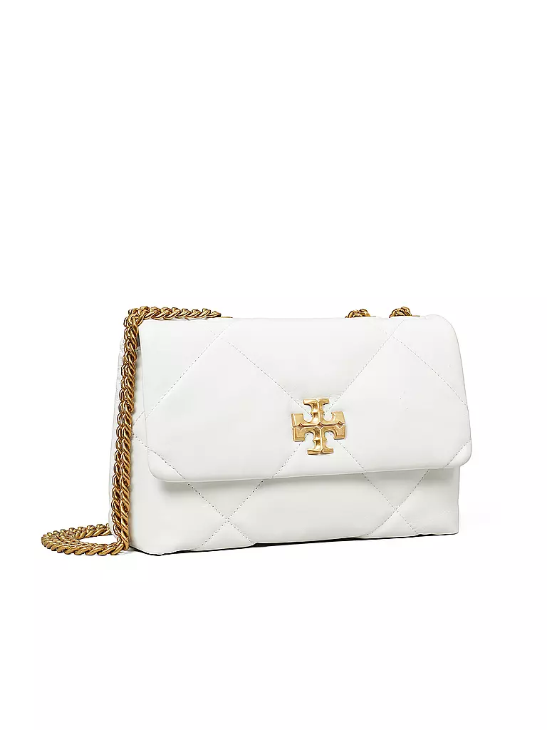 TORY BURCH | Sac en cuir - Sac bandoulière KIRA DIAMOND | weiss