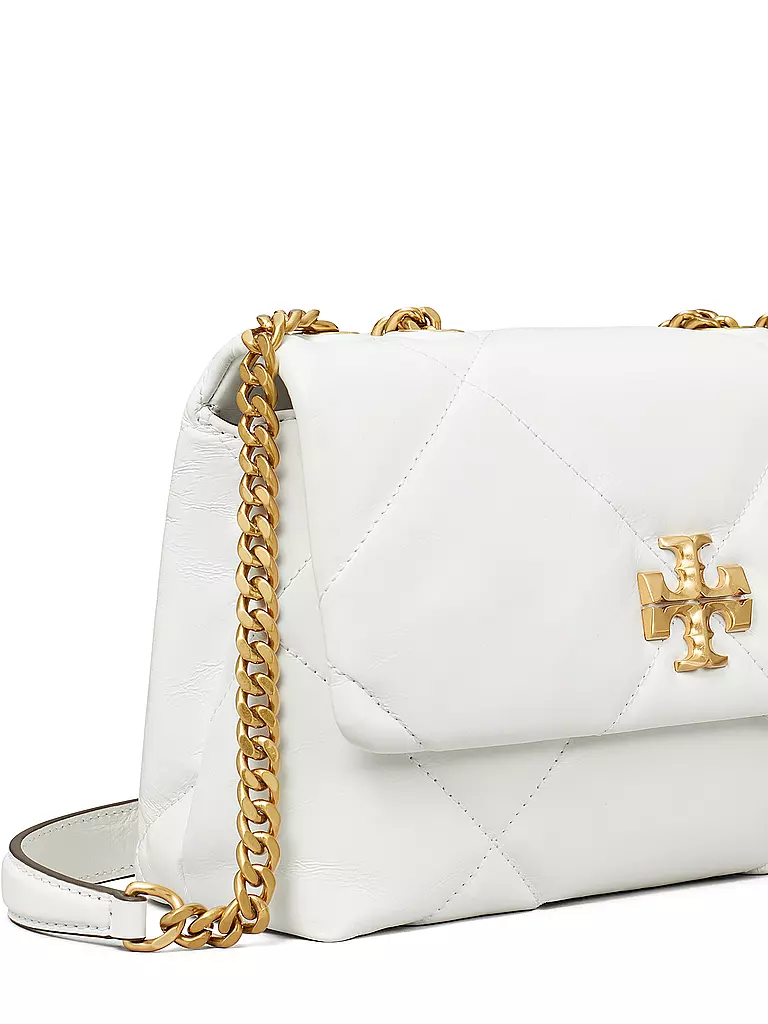 TORY BURCH | Sac en cuir - Sac bandoulière KIRA DIAMOND | weiss