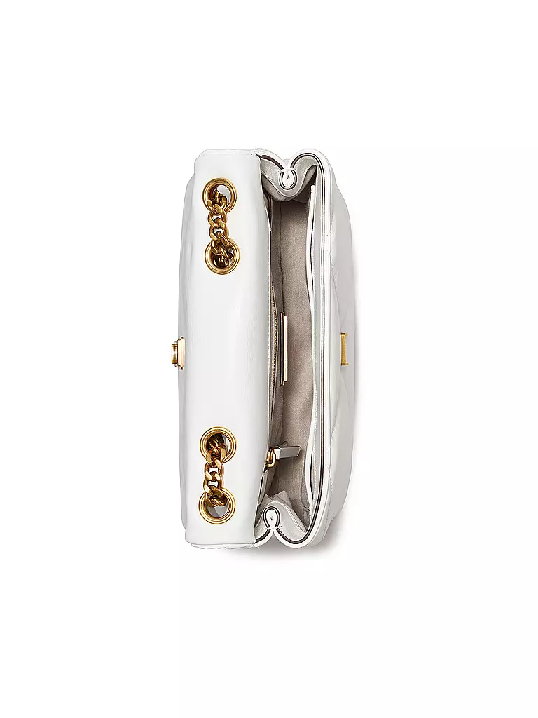 TORY BURCH | Sac en cuir - Sac bandoulière KIRA DIAMOND | weiss
