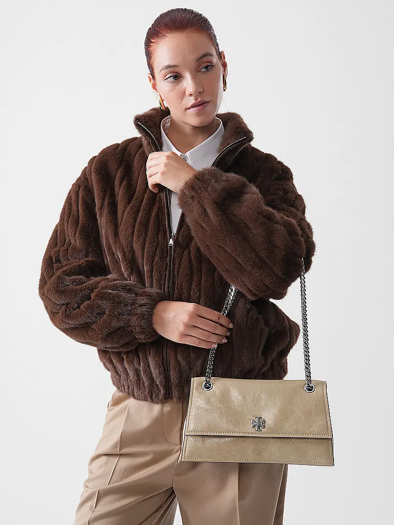 TORY BURCH | Sac en cuir - Sac bandoulière KIRA | braun