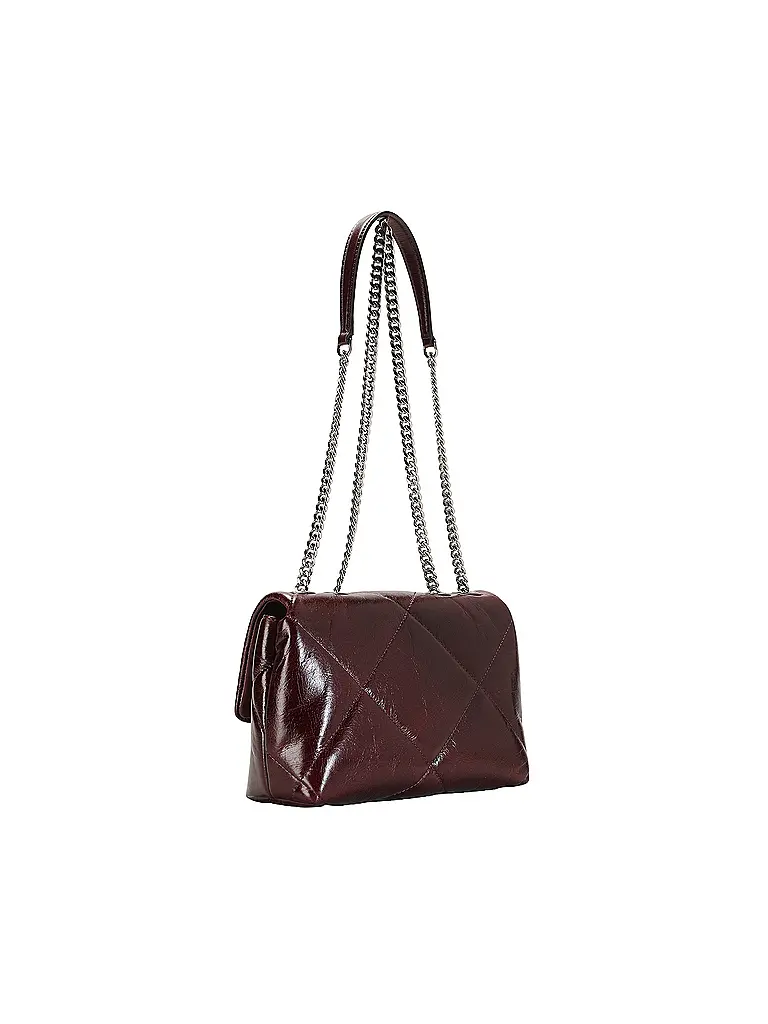 TORY BURCH | Sac en cuir - Sac bandoulière KIRA | Rouge foncé