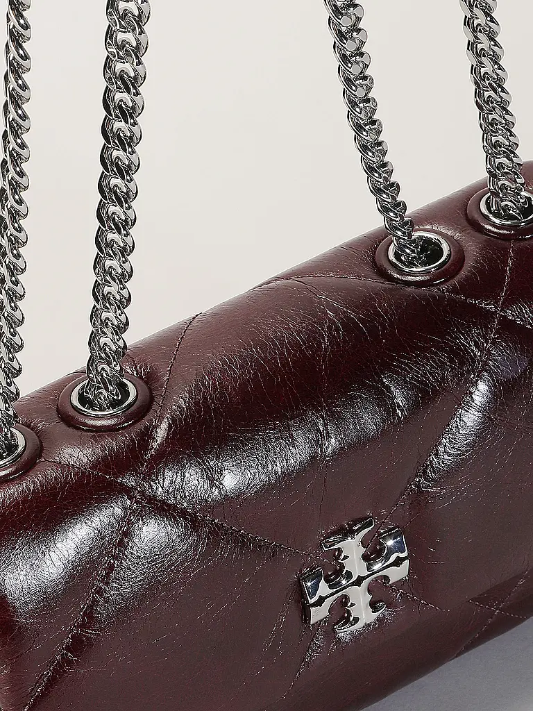 TORY BURCH | Sac en cuir - Sac bandoulière KIRA | Rouge foncé