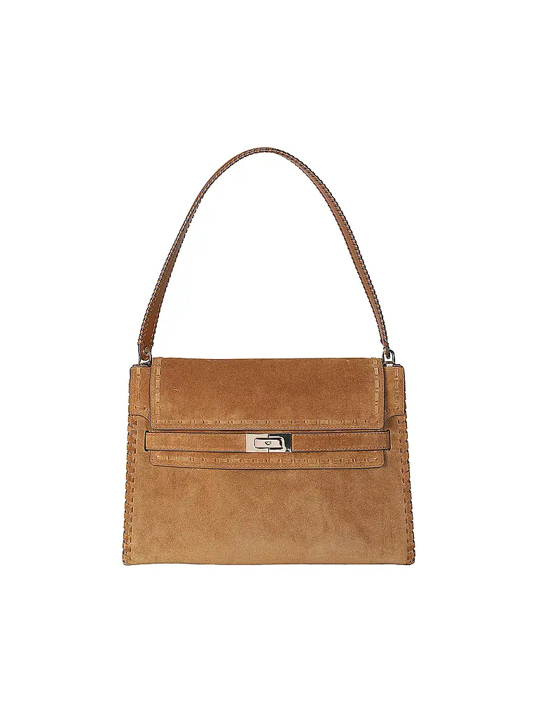 TORY BURCH | Sac en cuir - Sac bandoulière LEE RADZIWILL Large | Camel