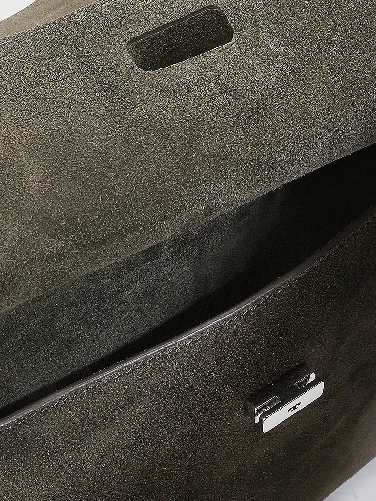 TORY BURCH | Sac en cuir - Sac bandoulière LEE RADZIWILL Large | Vert foncé